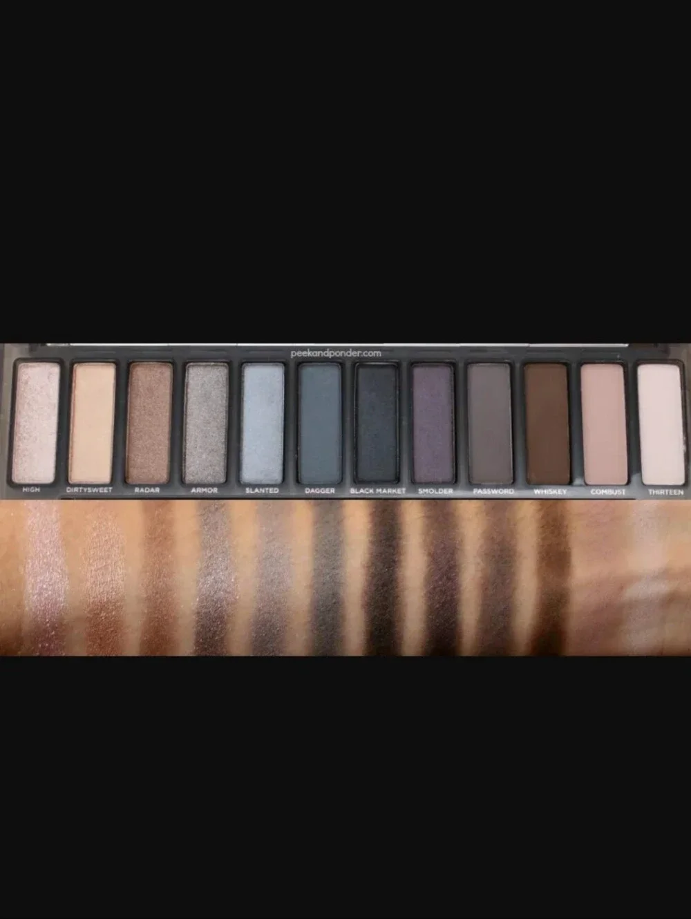 Urban Decay Naked Smoky Palette with Gold and Gray Hues
